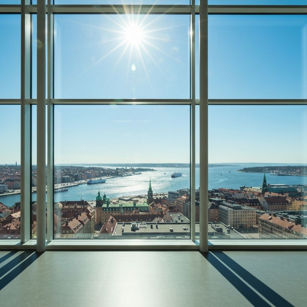 Ren utsikt över Helsingborg